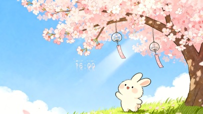 樱花风铃小兔子