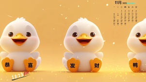 4K高清幸福开心鸭
