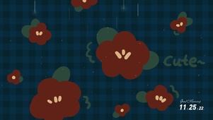 复古小红花