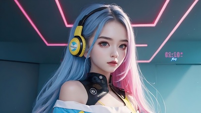 4K清纯高冷电竞女孩