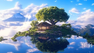 巨树小屋水镜