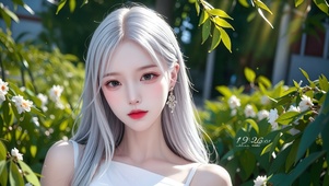 小清新银发姐姐