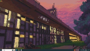 像素风街角主题