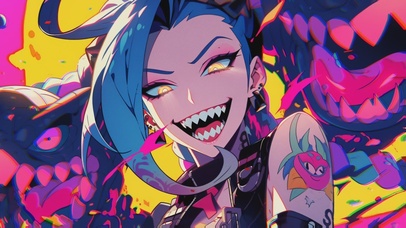 【炫酷】涂鸦疯狂金克斯