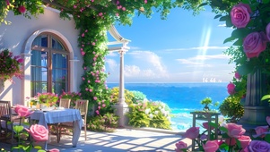 海景玫瑰花房
