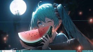 吃瓜初音