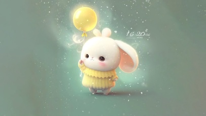 冬季可爱小萌兔