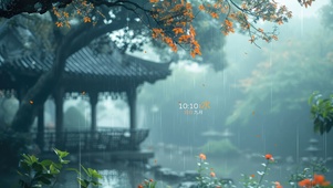 园林秋雨