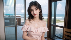 可爱甜美的美女