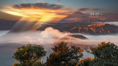 4k 日落夕阳山之云端