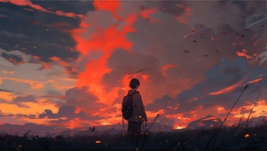 晚霞