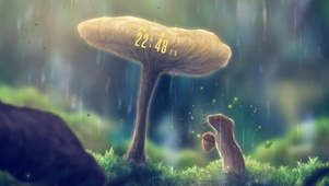 雨天の小森林
