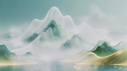 护眼AI梦幻山水