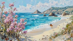 海边油画
