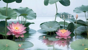 4k唯美荷花
