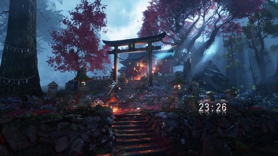 4K古风落叶神社