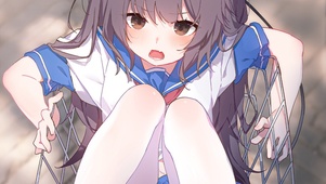 自行车上的少女
