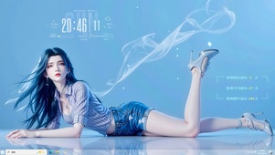 蓝色牛仔陆雪琪