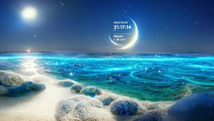 浪漫新月海滩