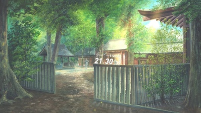 夏日清凉绿荫庭院