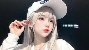清纯棒球棒女生
