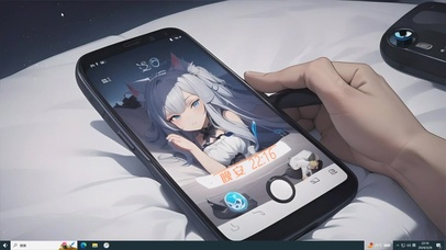 手机里面的猫耳少女