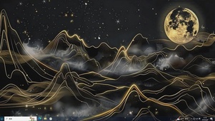 黑金插画主题