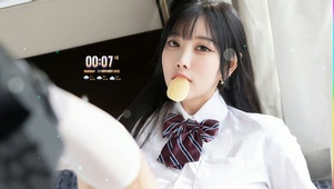 4K校园制服美女