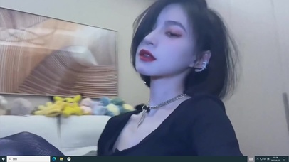 性感黑丝短发御姐美女 居家美女