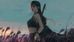 精灵武士少女