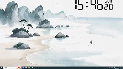 白描海滩  主题