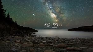 唯美星夜湖畔