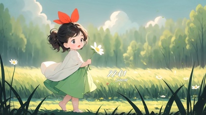 小清新雏菊女孩