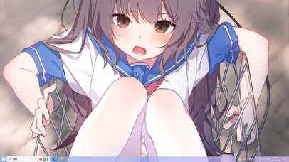 自行车上的少女