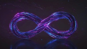 紫色粒子无限循环
