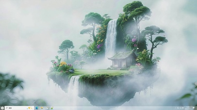 瀑伴繁花-桌面主题