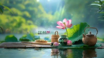 渺渺清风 荷田微漾