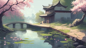 江南朦胧春雨