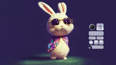 4K 超可爱炫酷小兔几