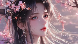 古风樱花美女