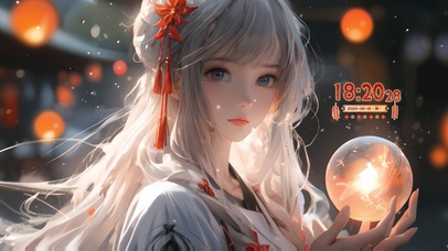 古风楼阁汉服少女