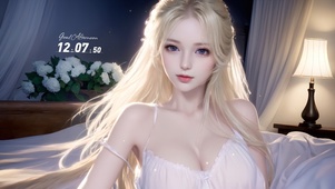 4K清纯金发女孩