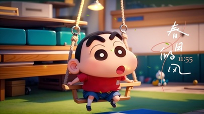 3D蜡笔小新-春日