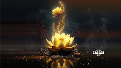 许愿金色暴富花