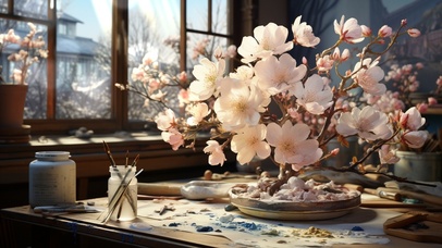 4K春日桃花 静谧午后