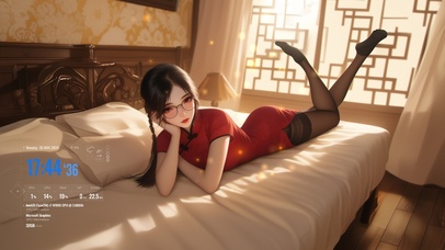 她的眼神清澈无瑕