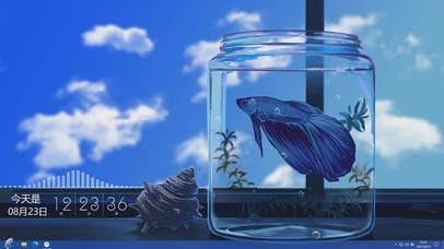 4K 唯美治愈梦幻鱼缸主题