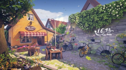 温馨午后阳光小院