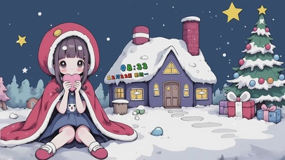 雪夜小屋的惊喜