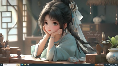 可爱国风小女孩